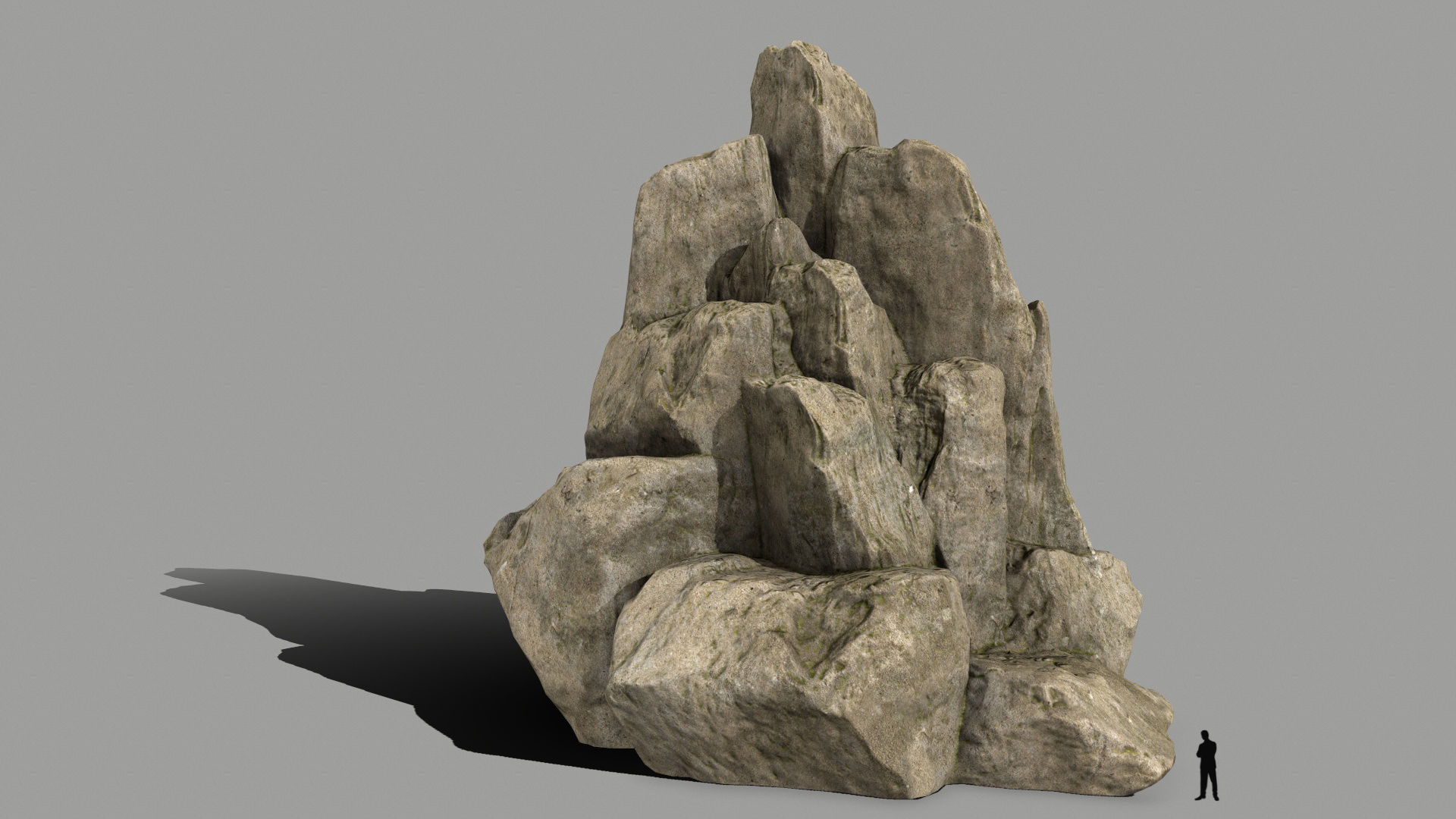 desert rocks   Low-poly 3D model_5