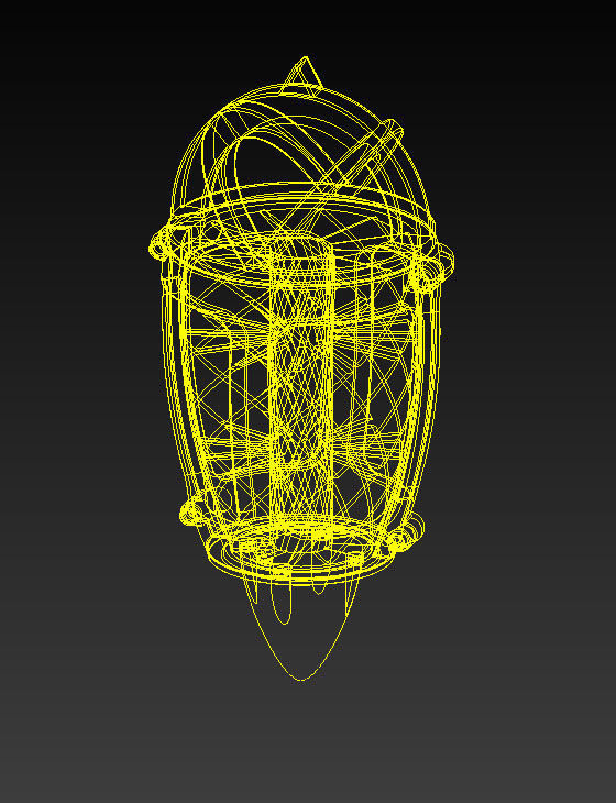 turbine engine charm  3D model_7