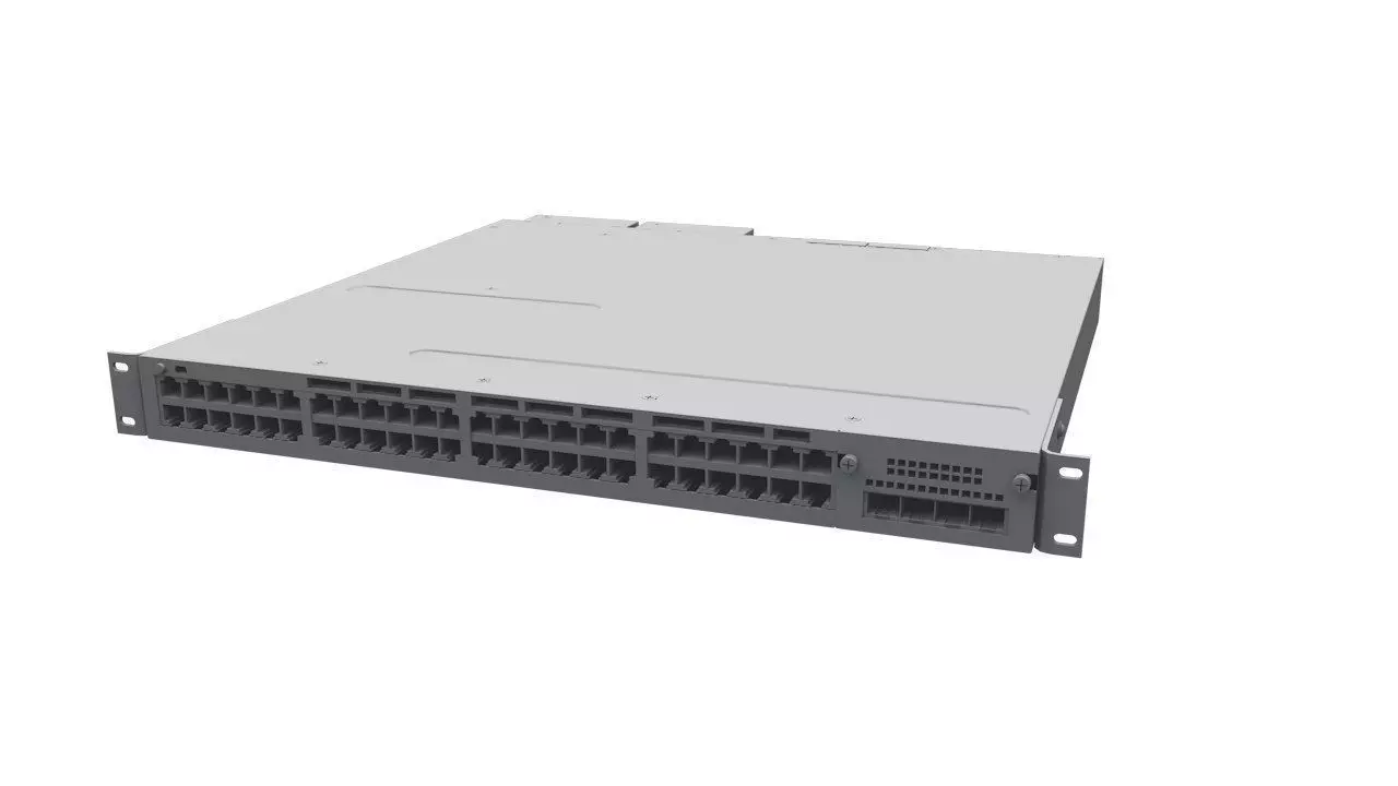 Catalyst 3750 X Switch Router 3D model_0