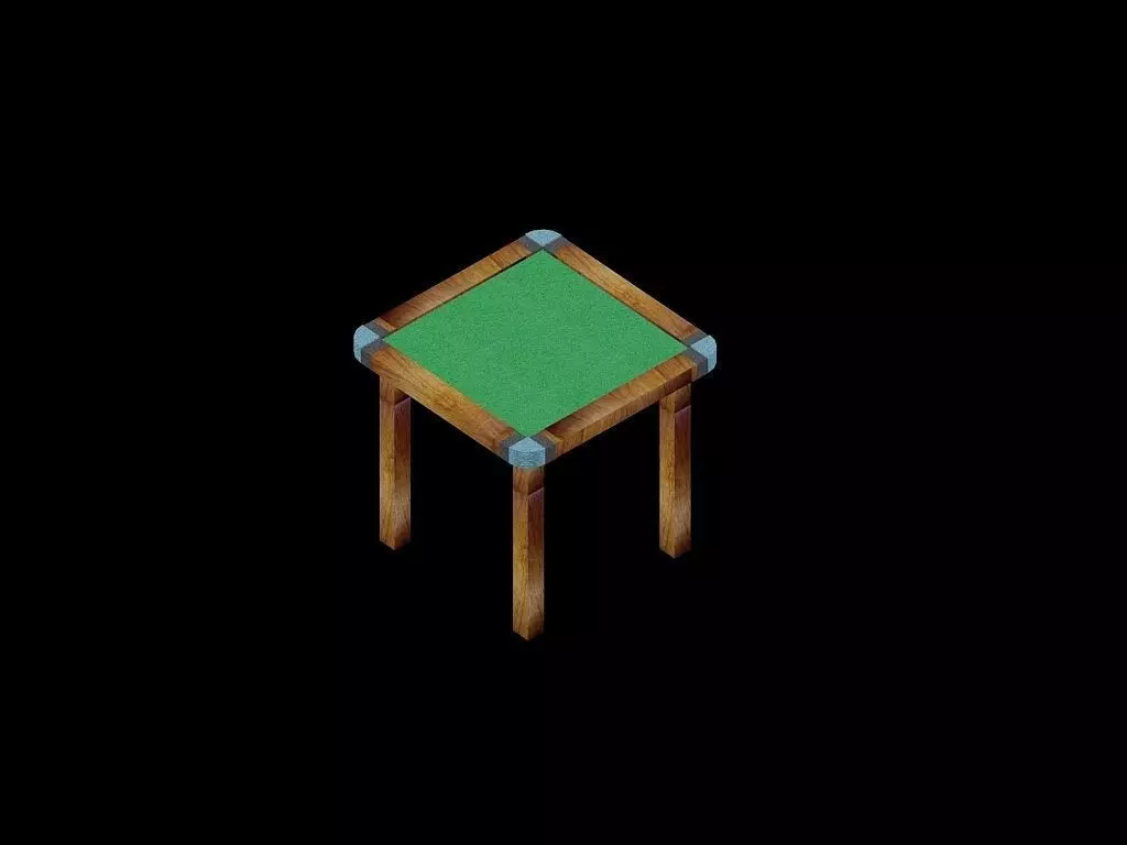 Cards Table With Rubber Corners 3D print model