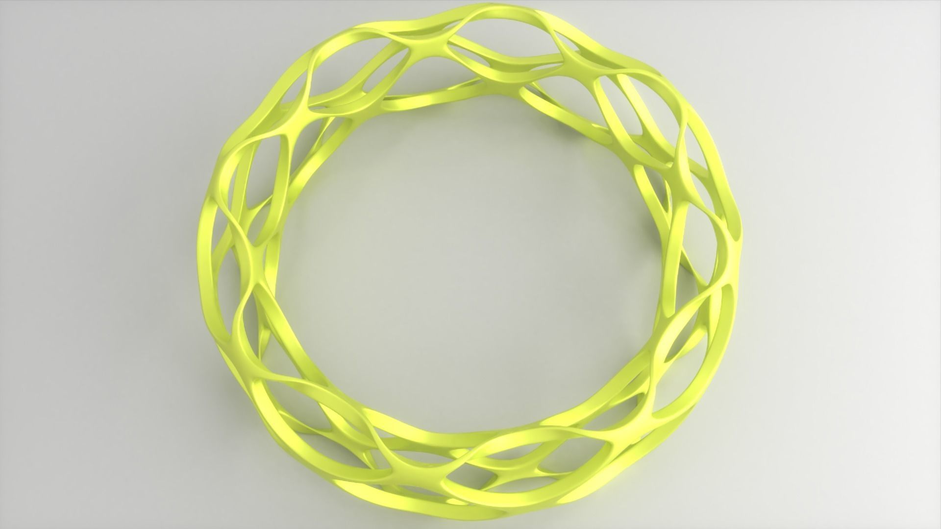 golden bracelet 3D print model_2
