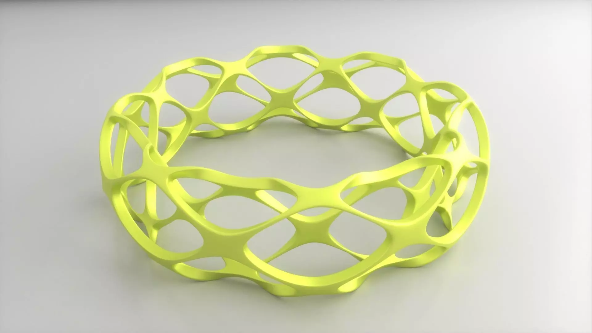 golden bracelet 3D print model_0