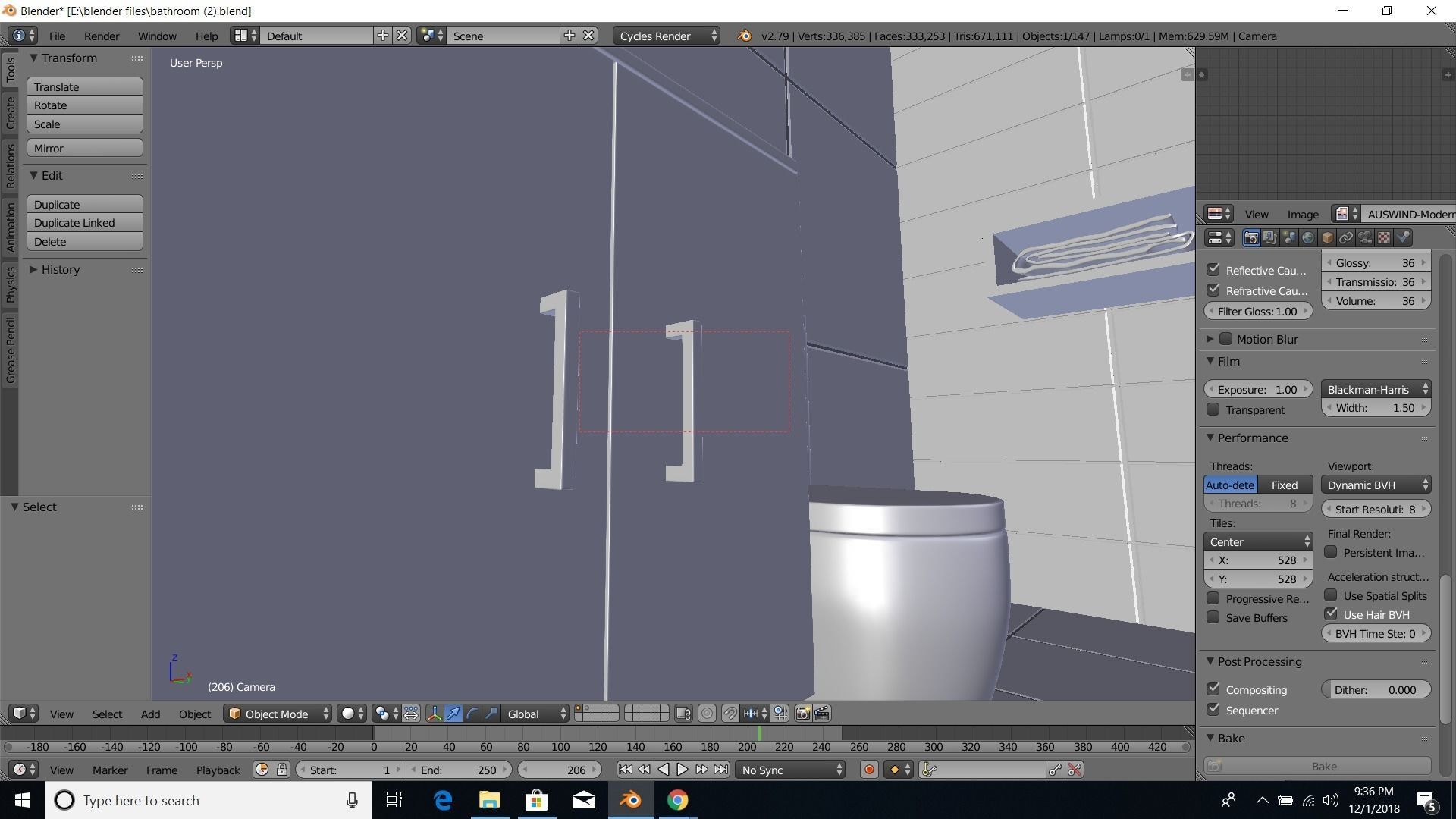 modern bathroom 3D model_42