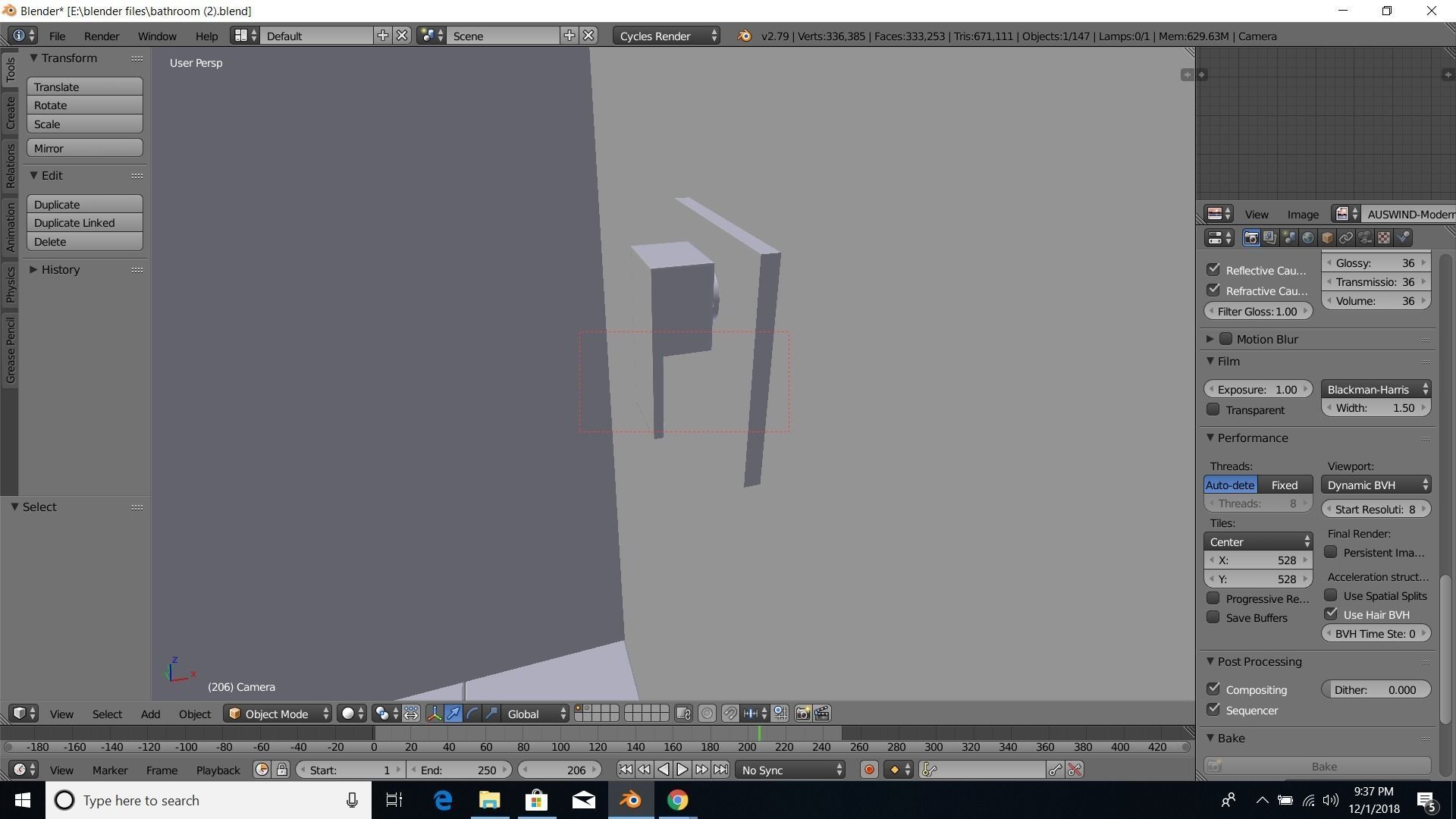 modern bathroom 3D model_45