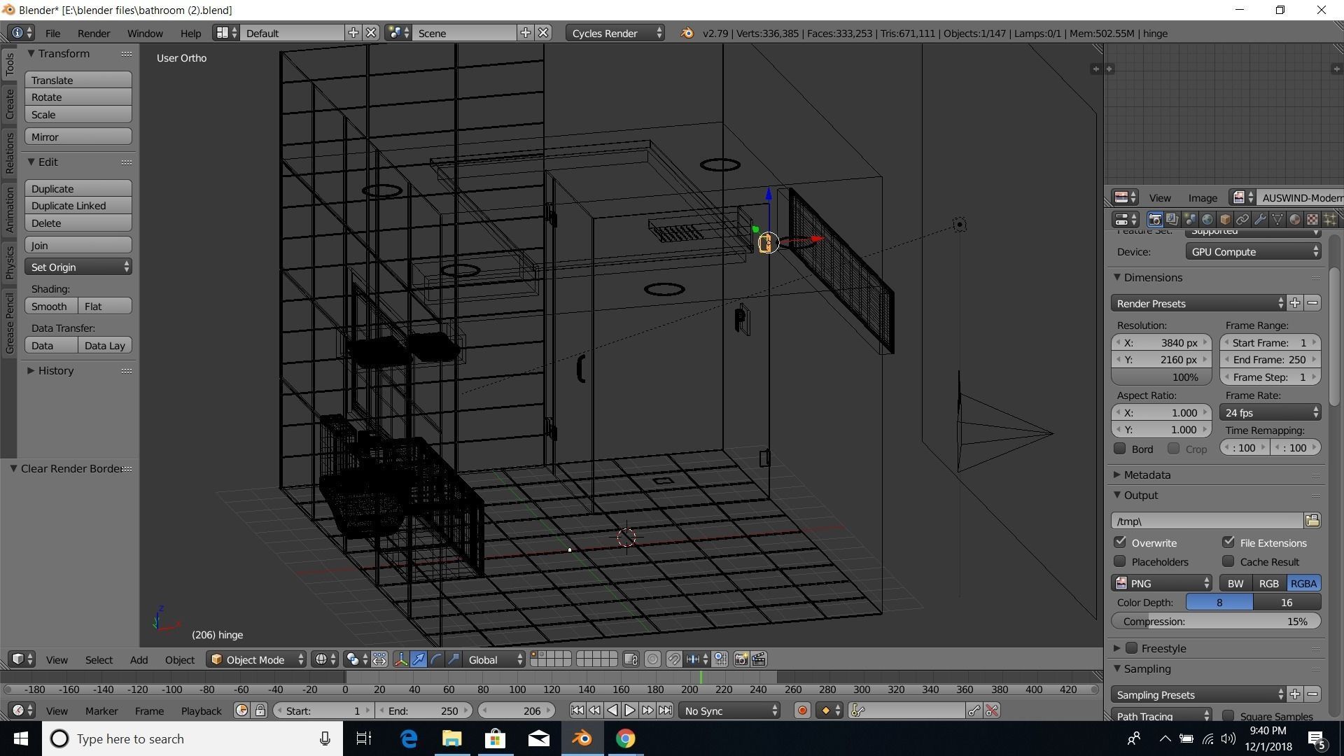 modern bathroom 3D model_5