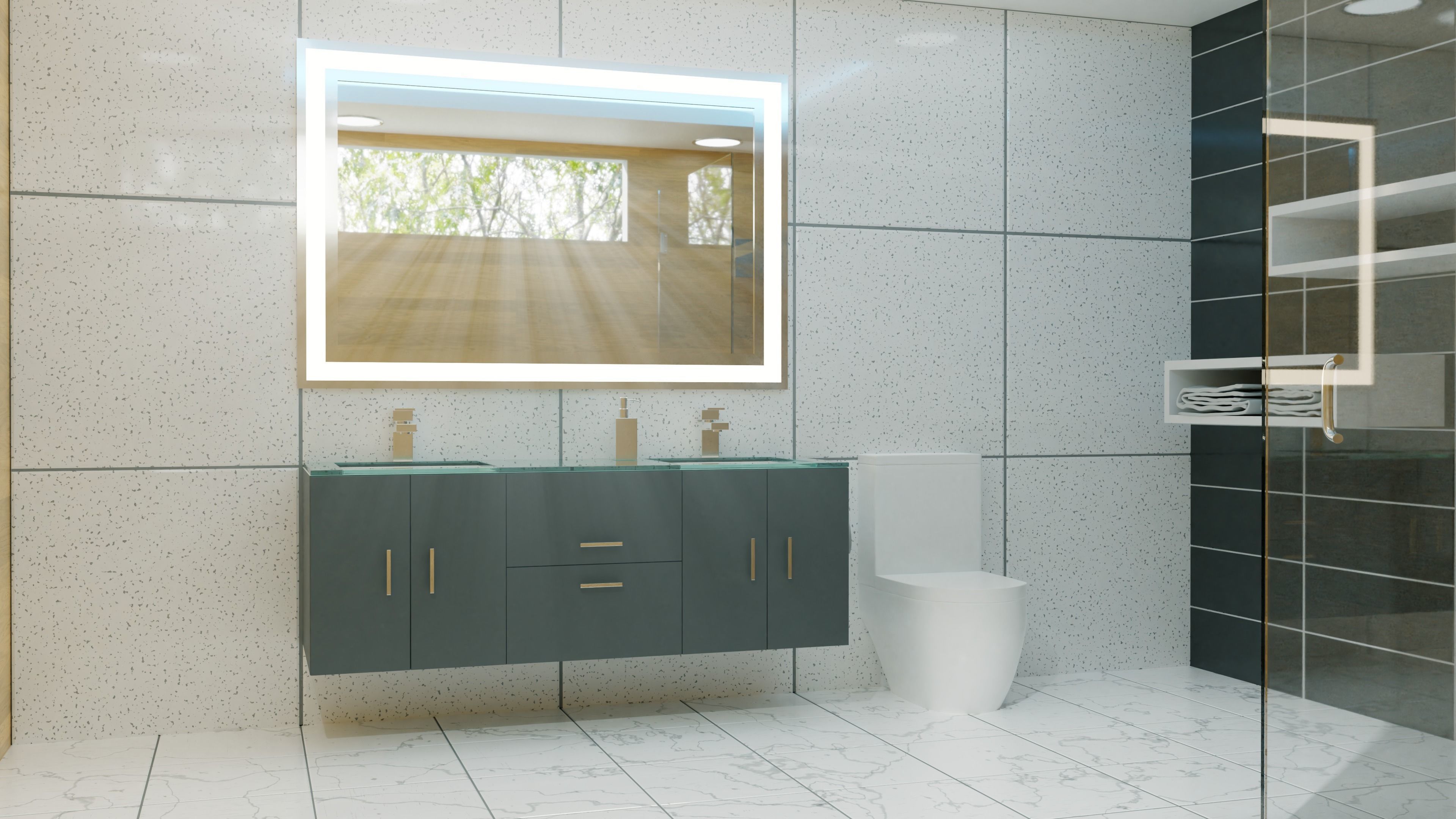modern bathroom 3D model_6