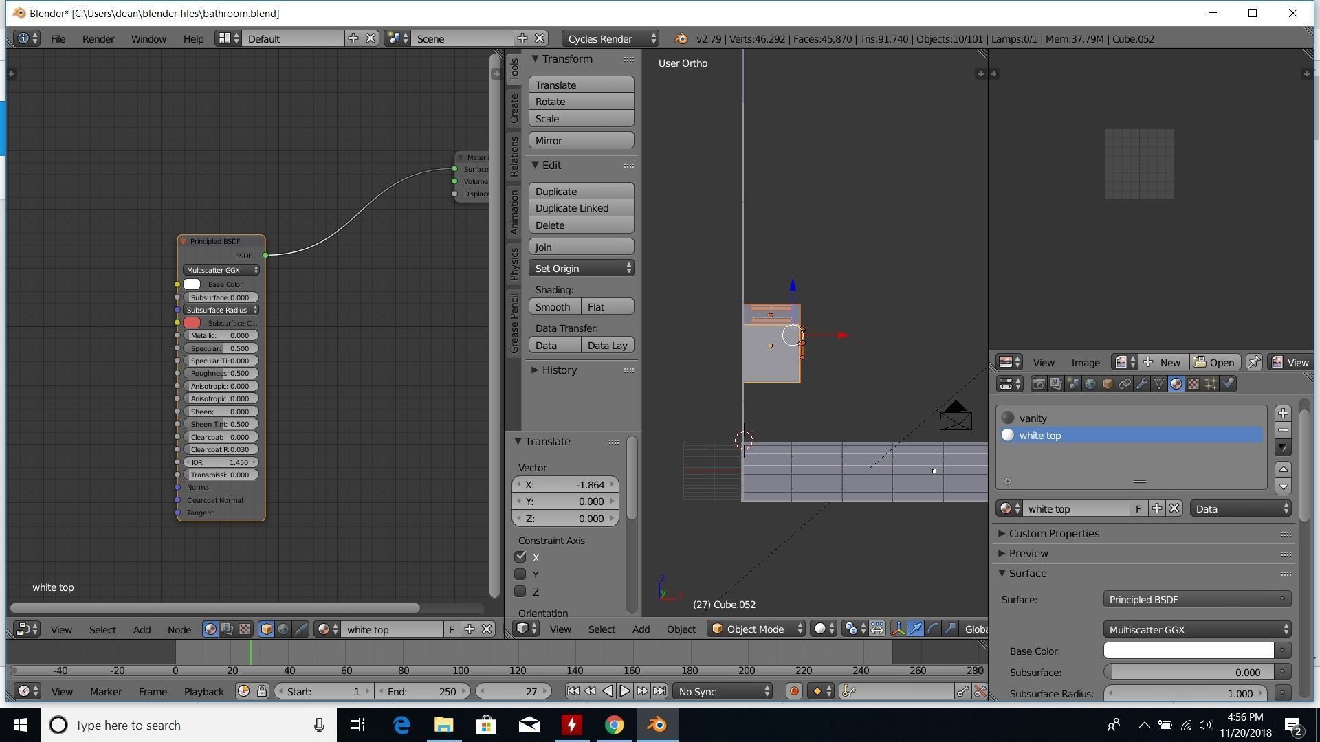modern bathroom 3D model_44