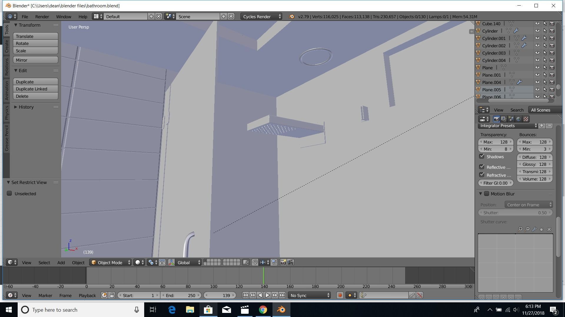 modern bathroom 3D model_17