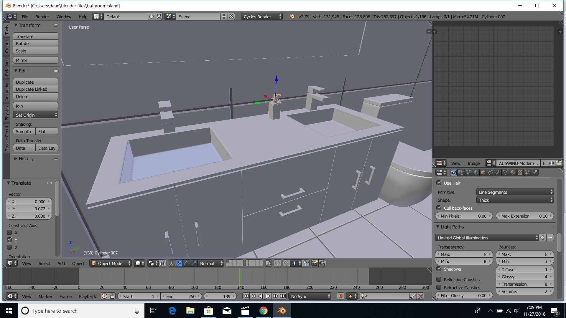 modern bathroom 3D model_36