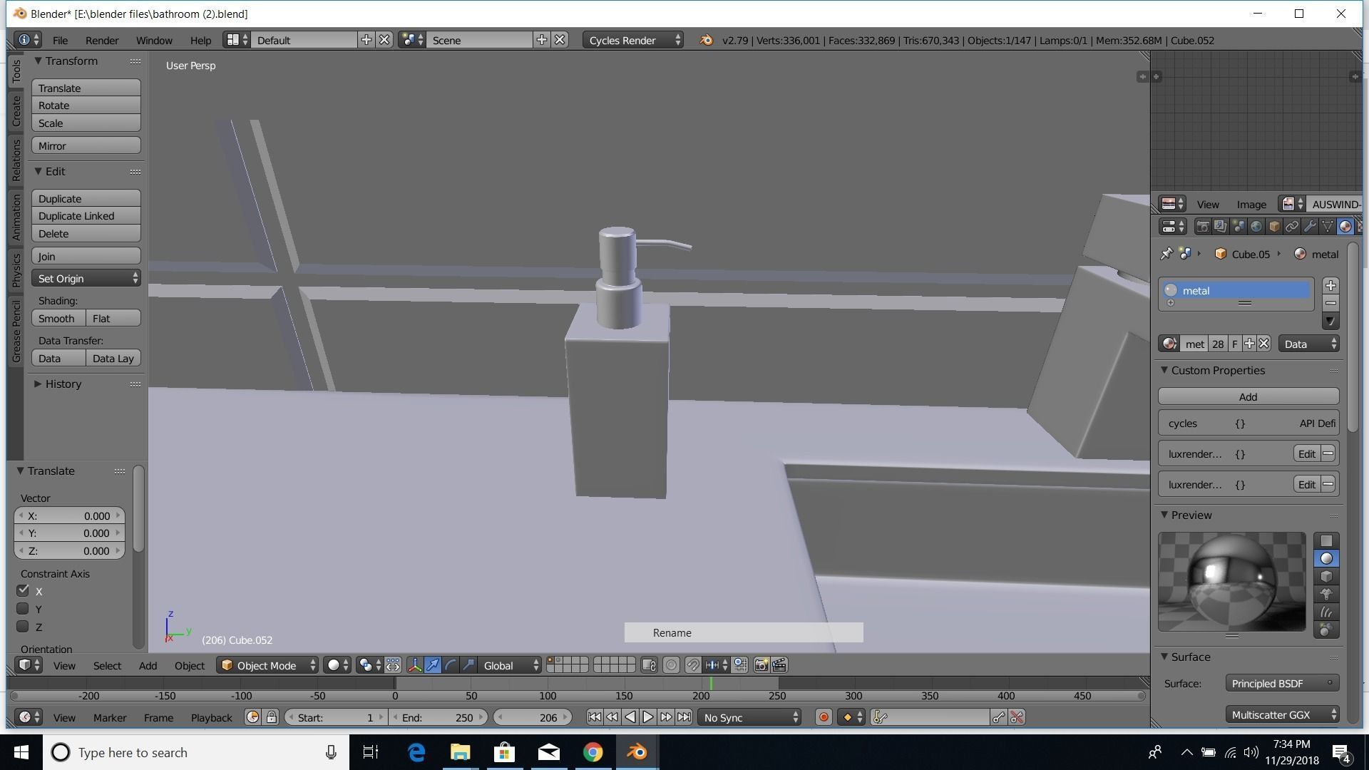 modern bathroom 3D model_27