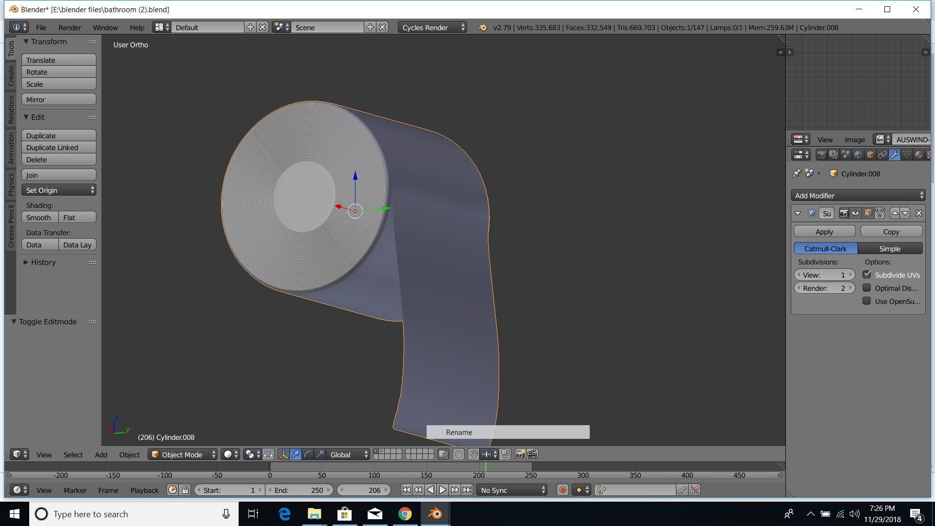 modern bathroom 3D model_32