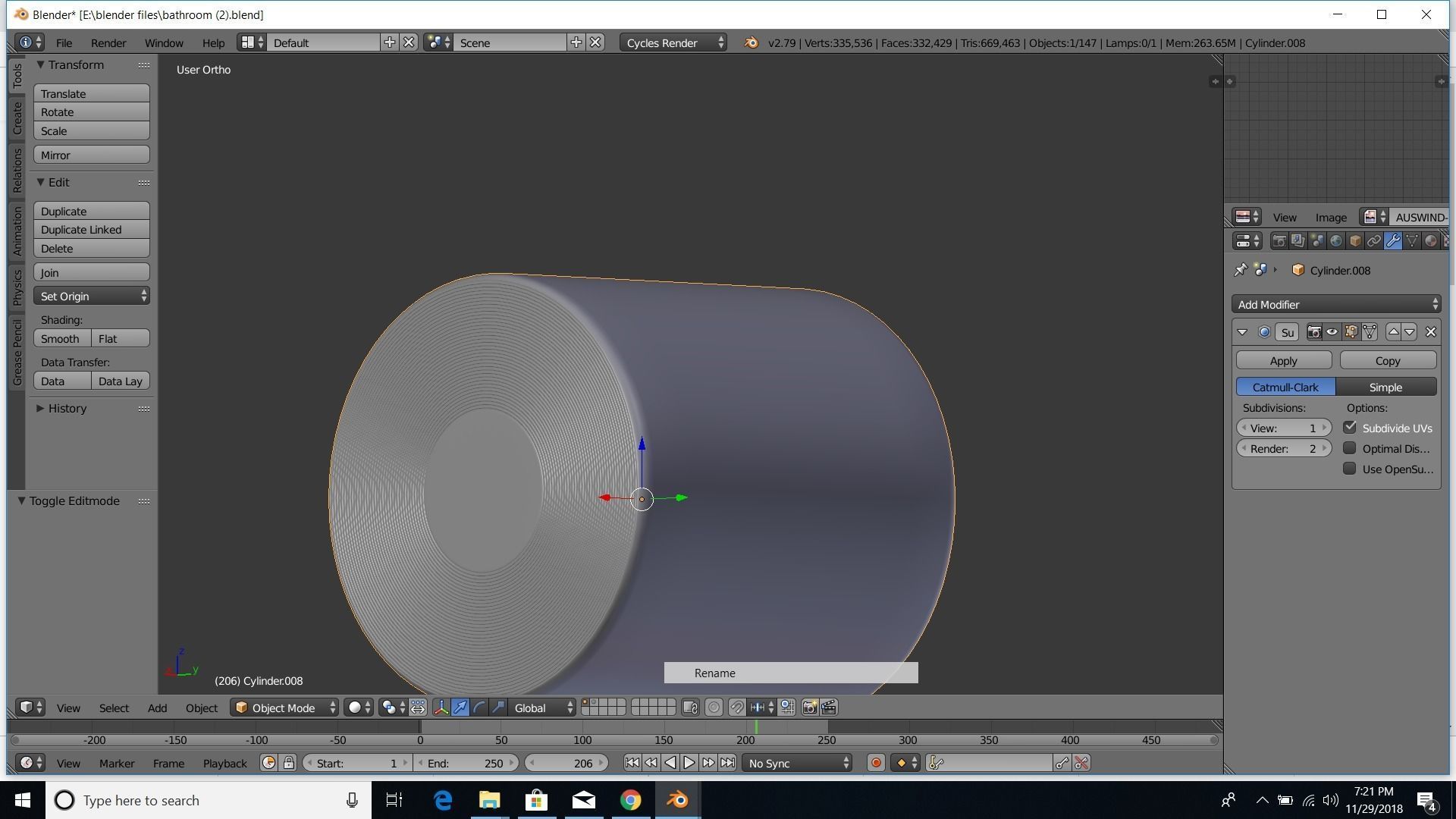 modern bathroom 3D model_29