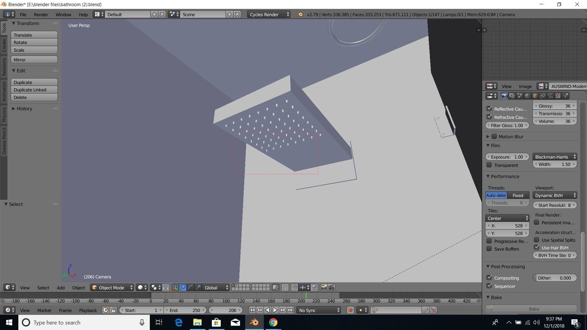 modern bathroom 3D model_41