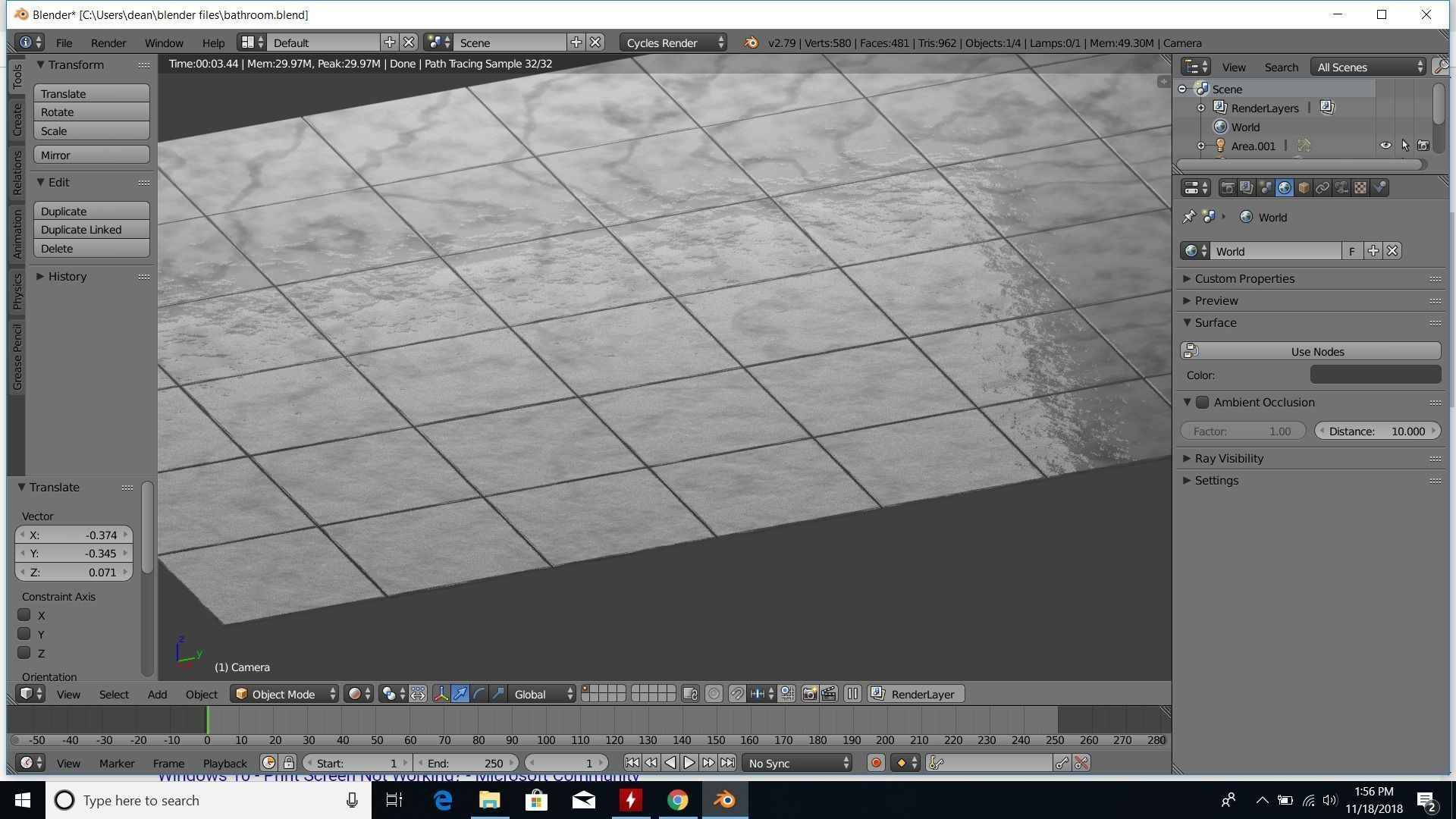 modern bathroom 3D model_35