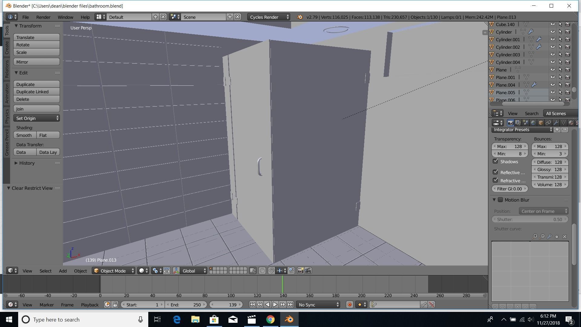 modern bathroom 3D model_16