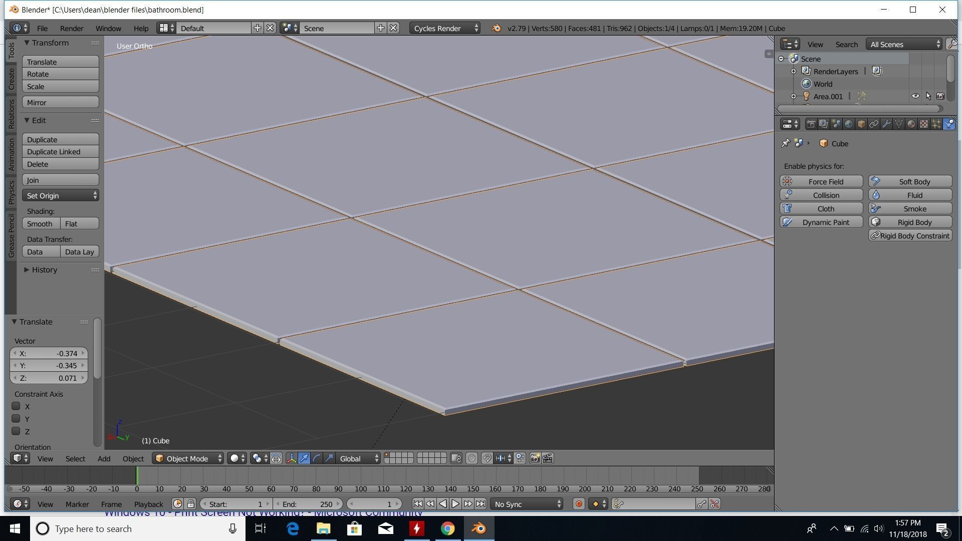 modern bathroom 3D model_15