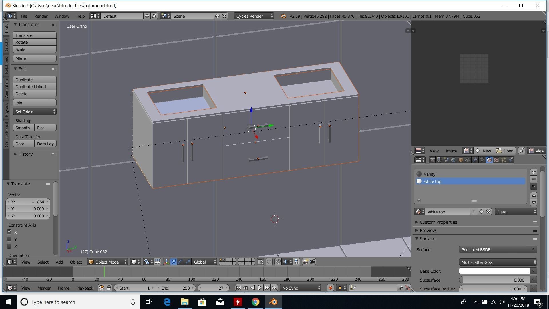 modern bathroom 3D model_50
