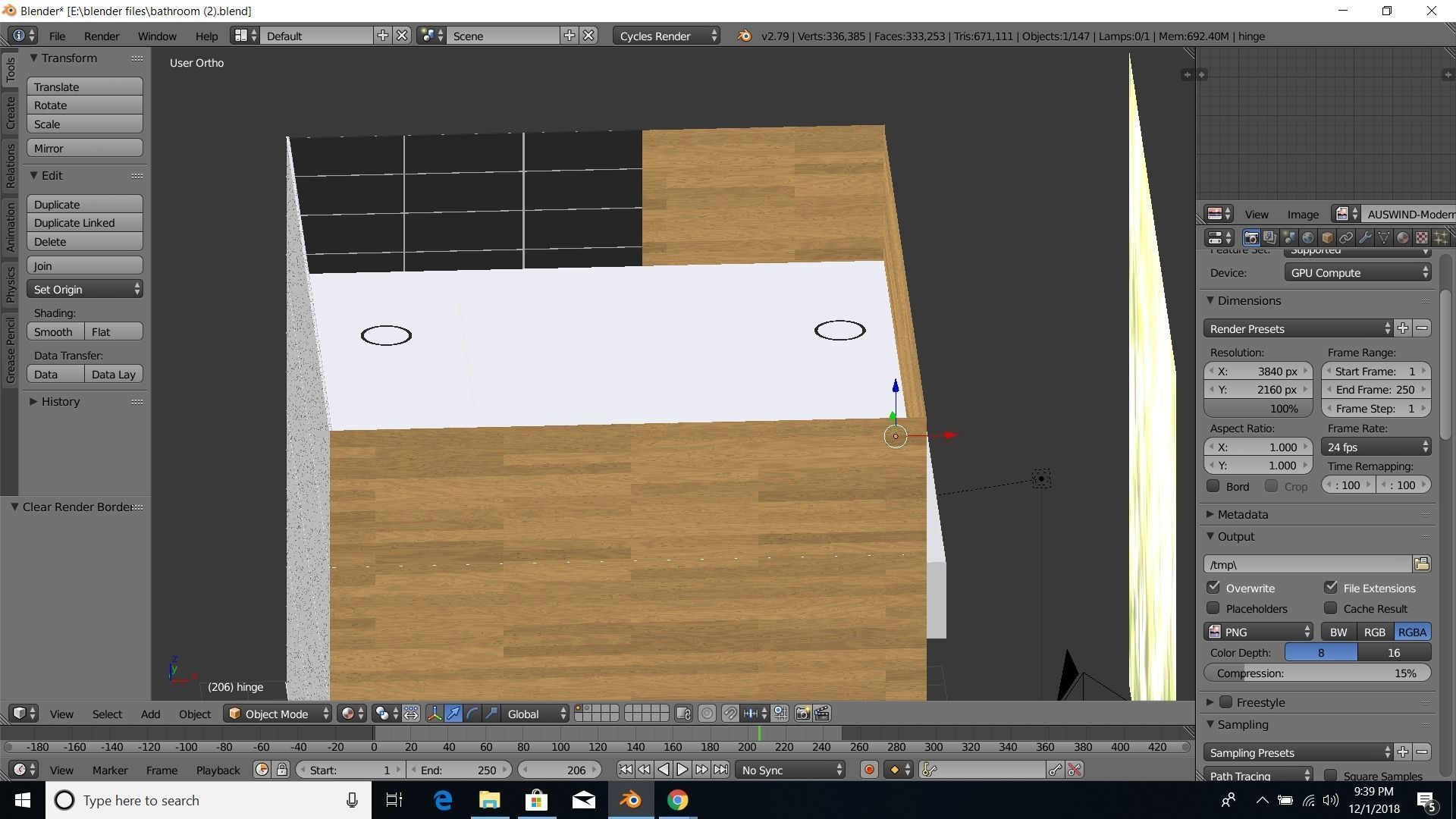 modern bathroom 3D model_9