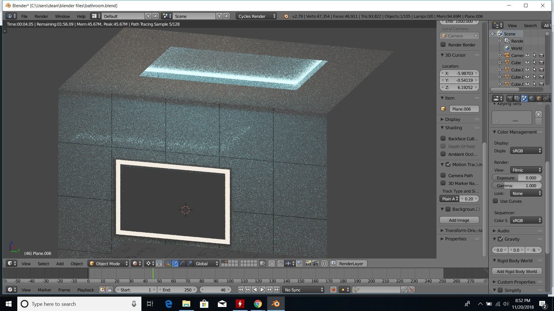 modern bathroom 3D model_53