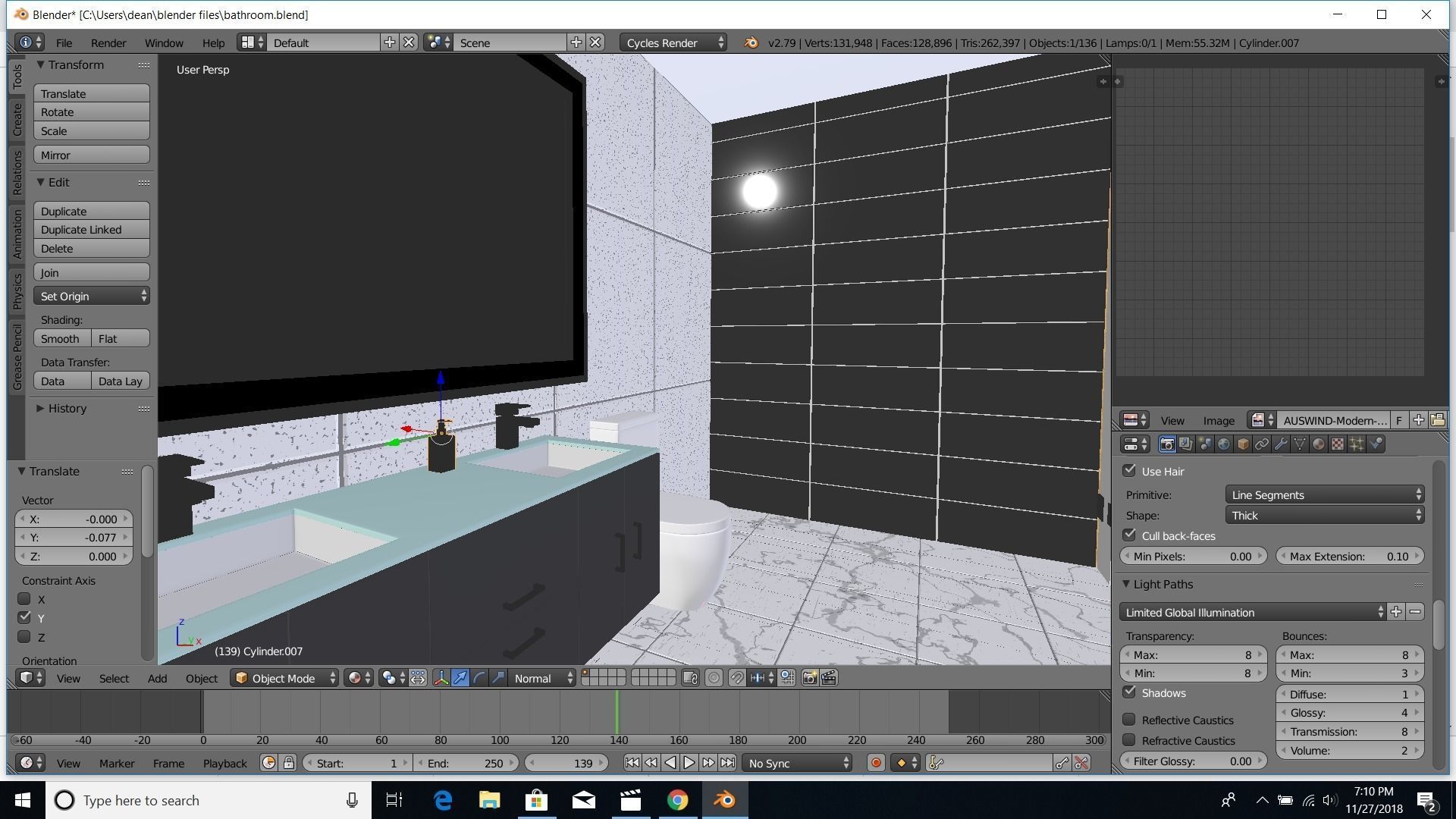 modern bathroom 3D model_34