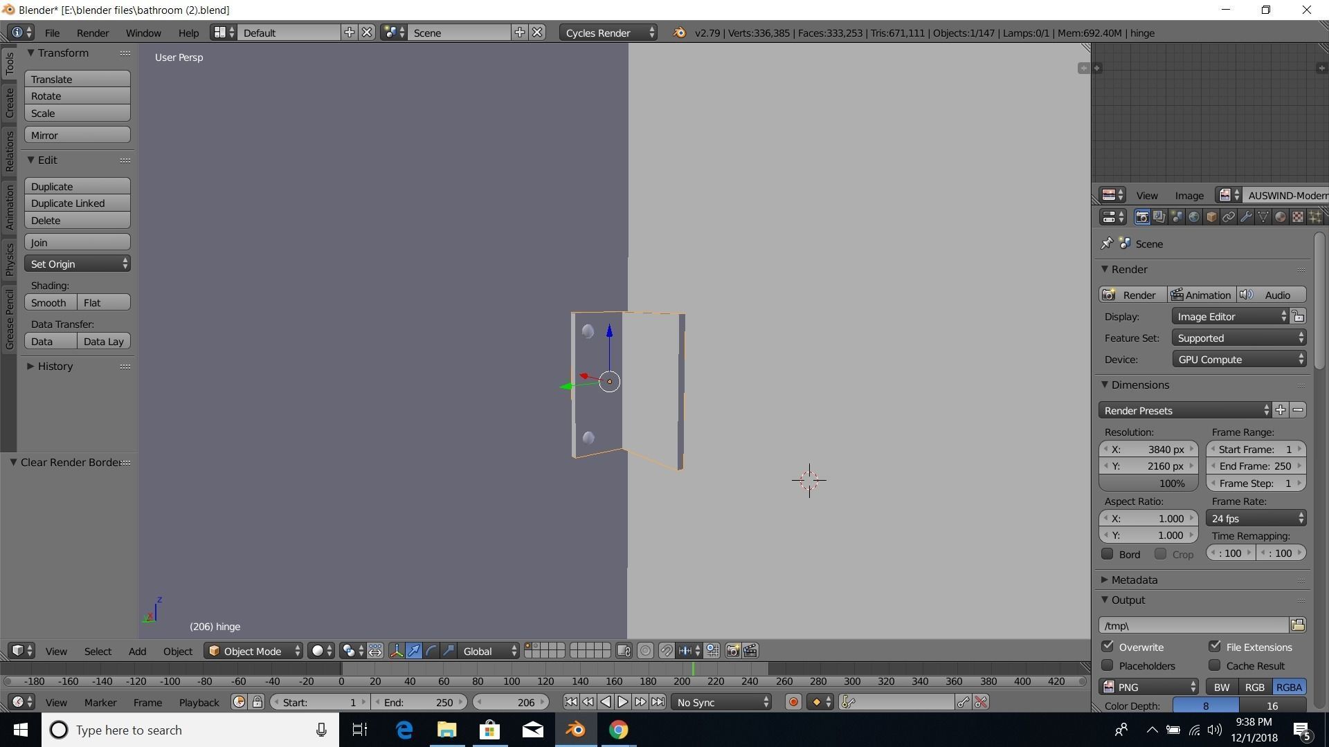 modern bathroom 3D model_22