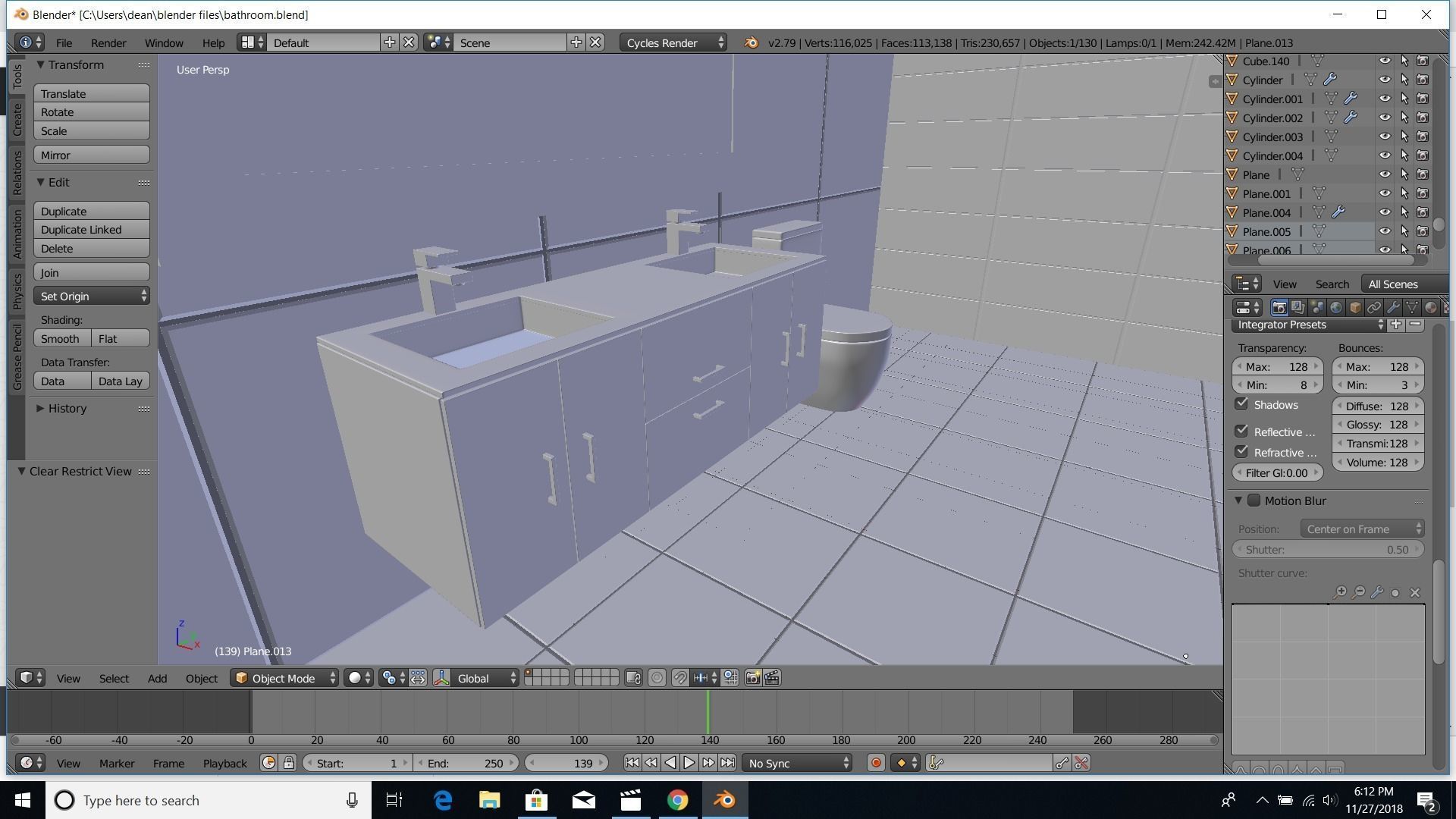 modern bathroom 3D model_12