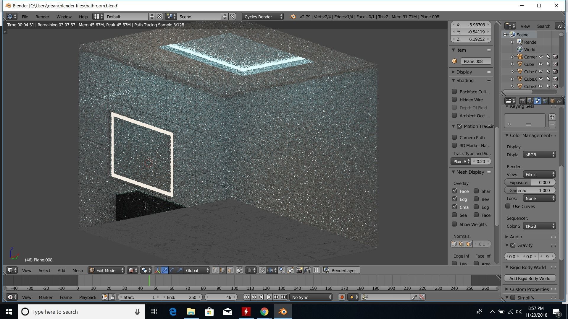 modern bathroom 3D model_47