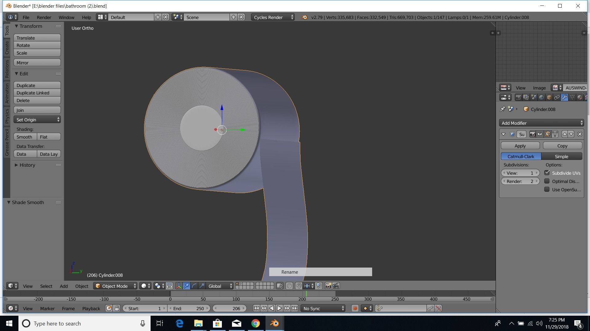 modern bathroom 3D model_28