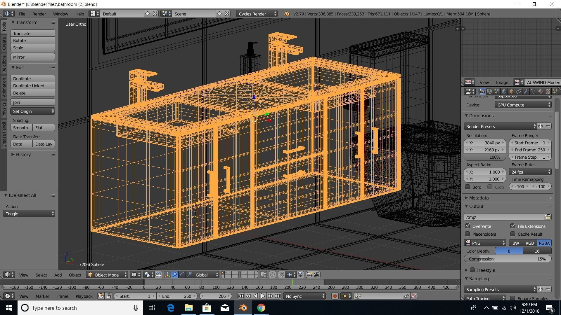 modern bathroom 3D model_49