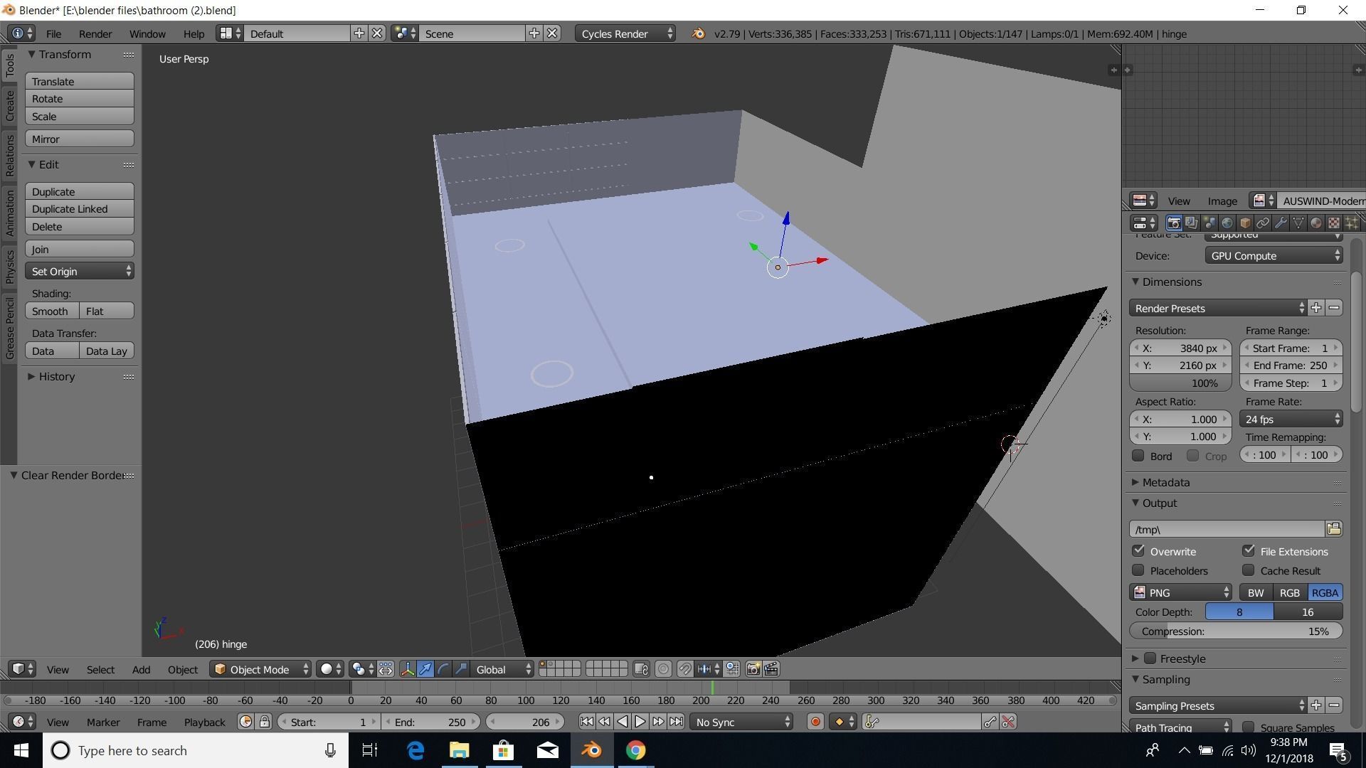 modern bathroom 3D model_37