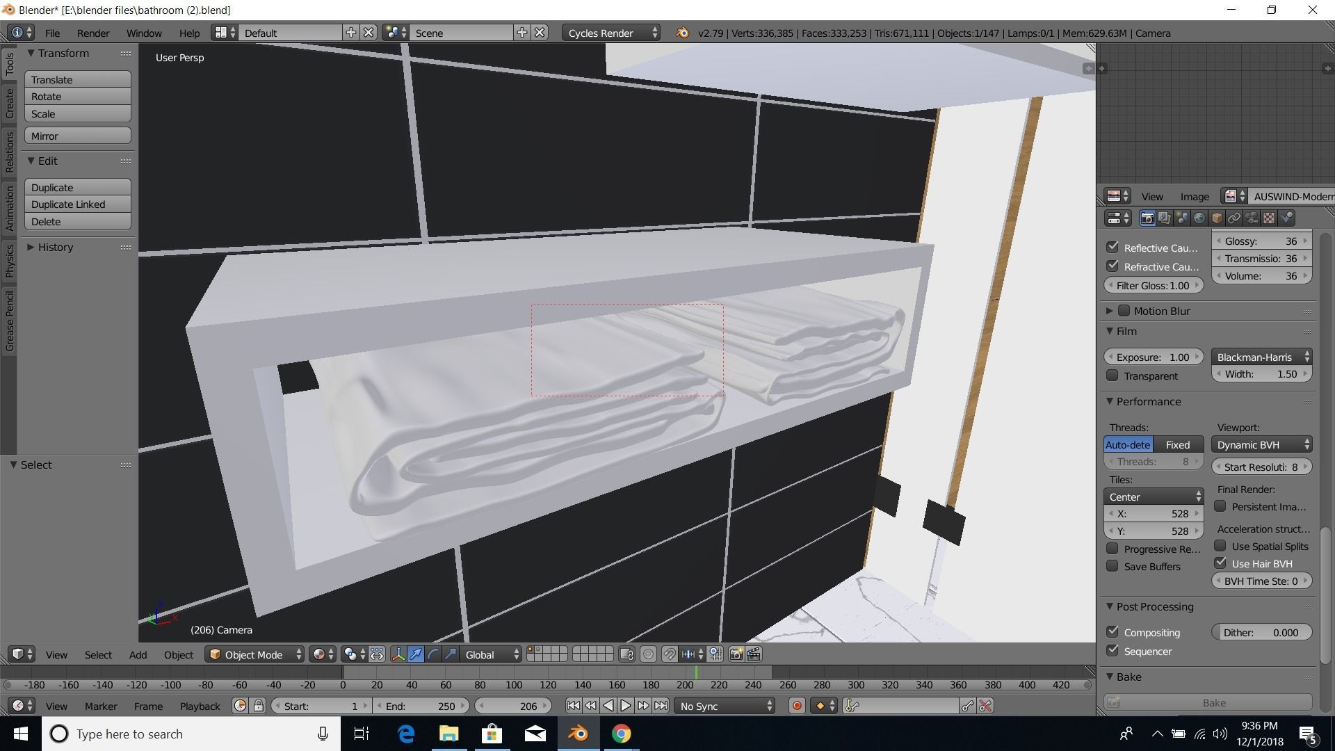 modern bathroom 3D model_40