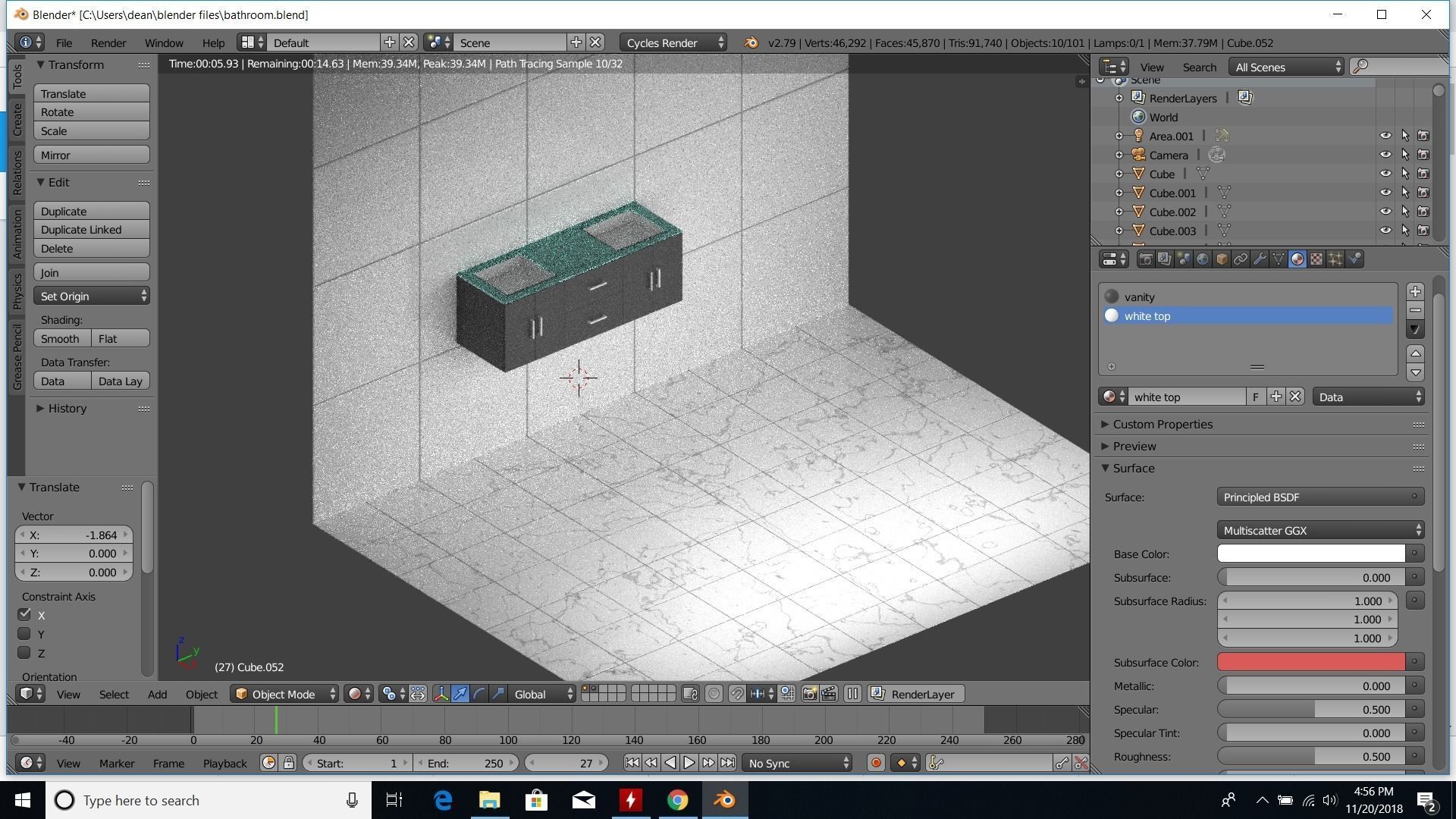 modern bathroom 3D model_51
