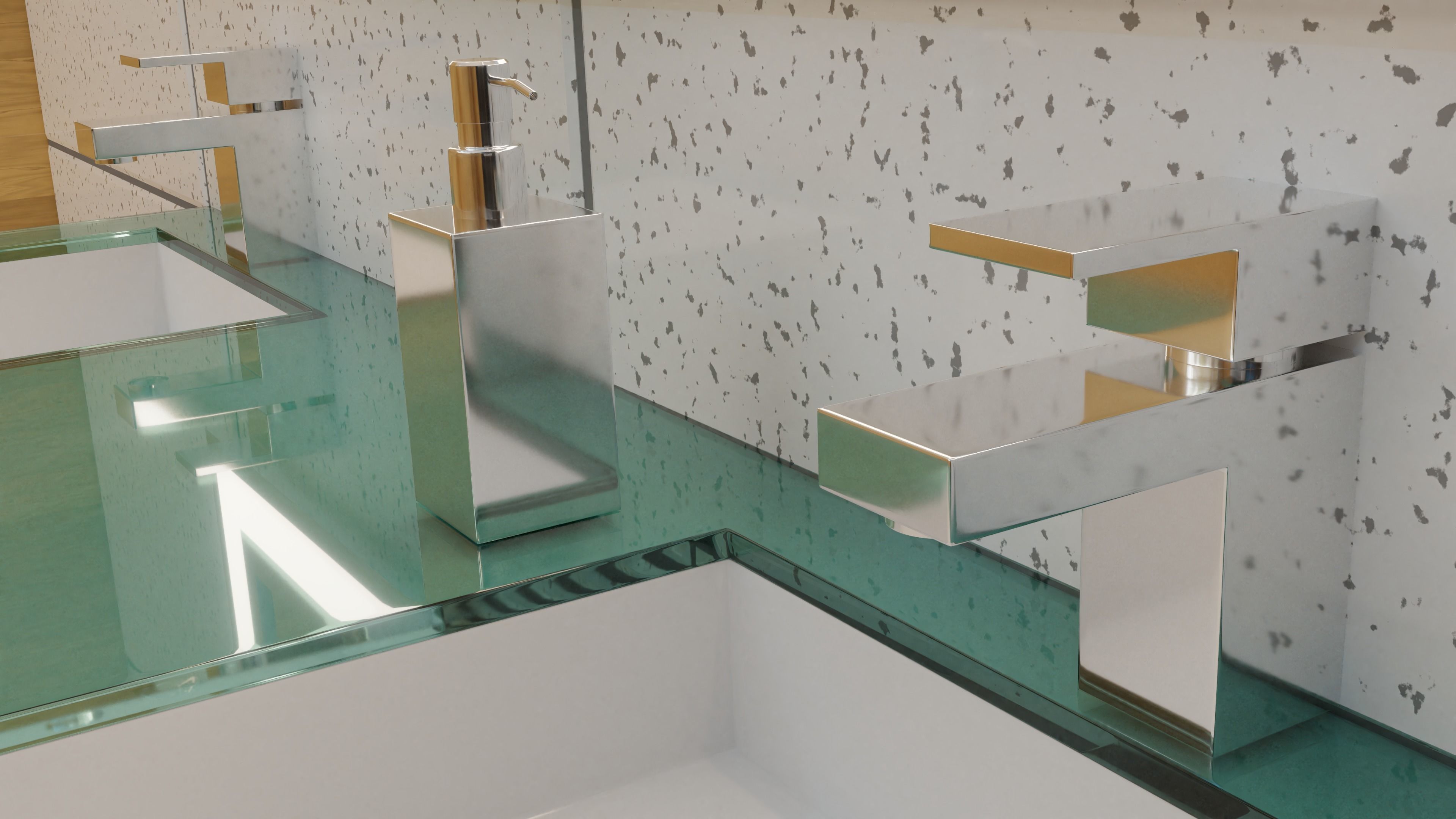 modern bathroom 3D model_1