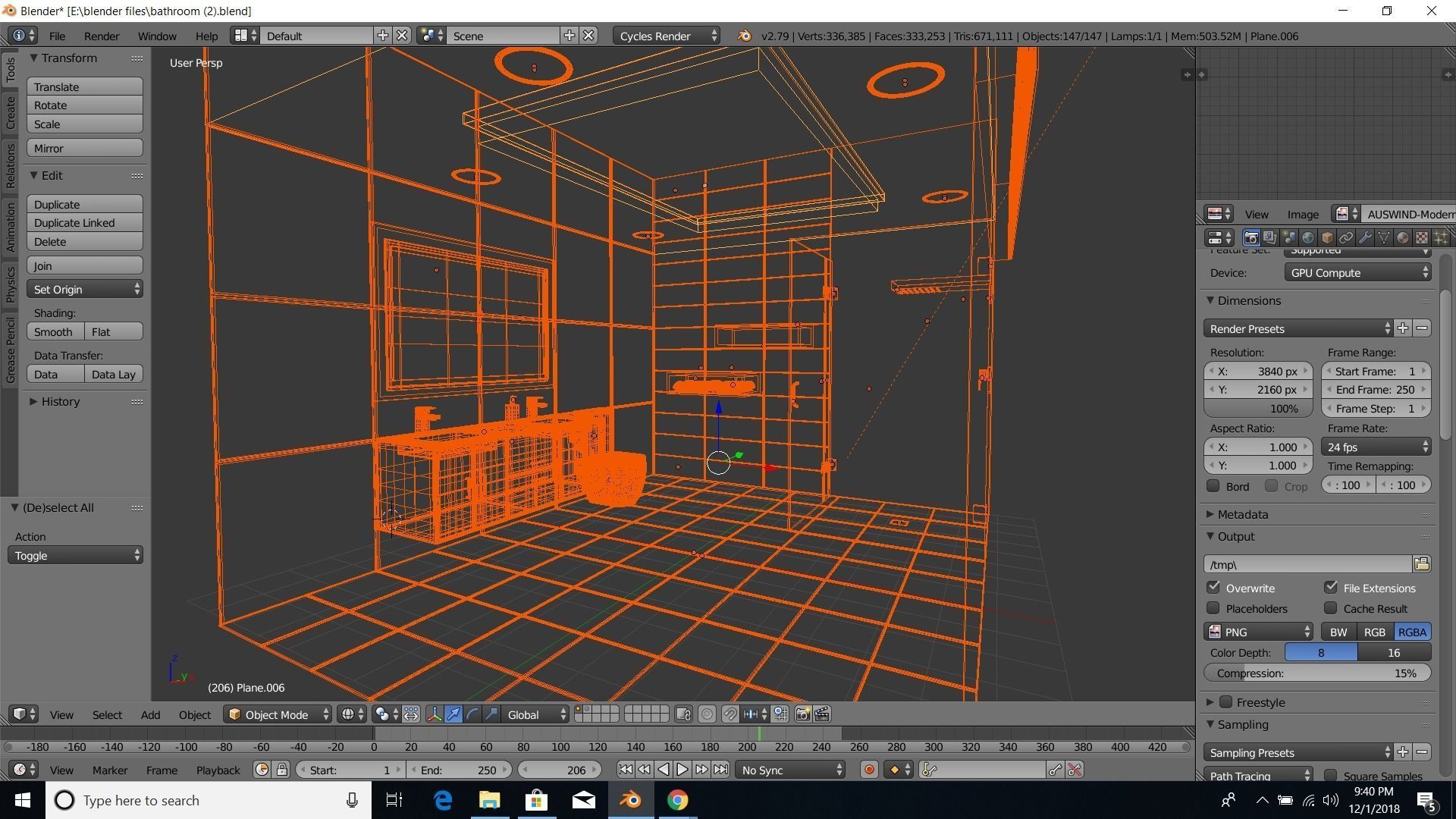 modern bathroom 3D model_48