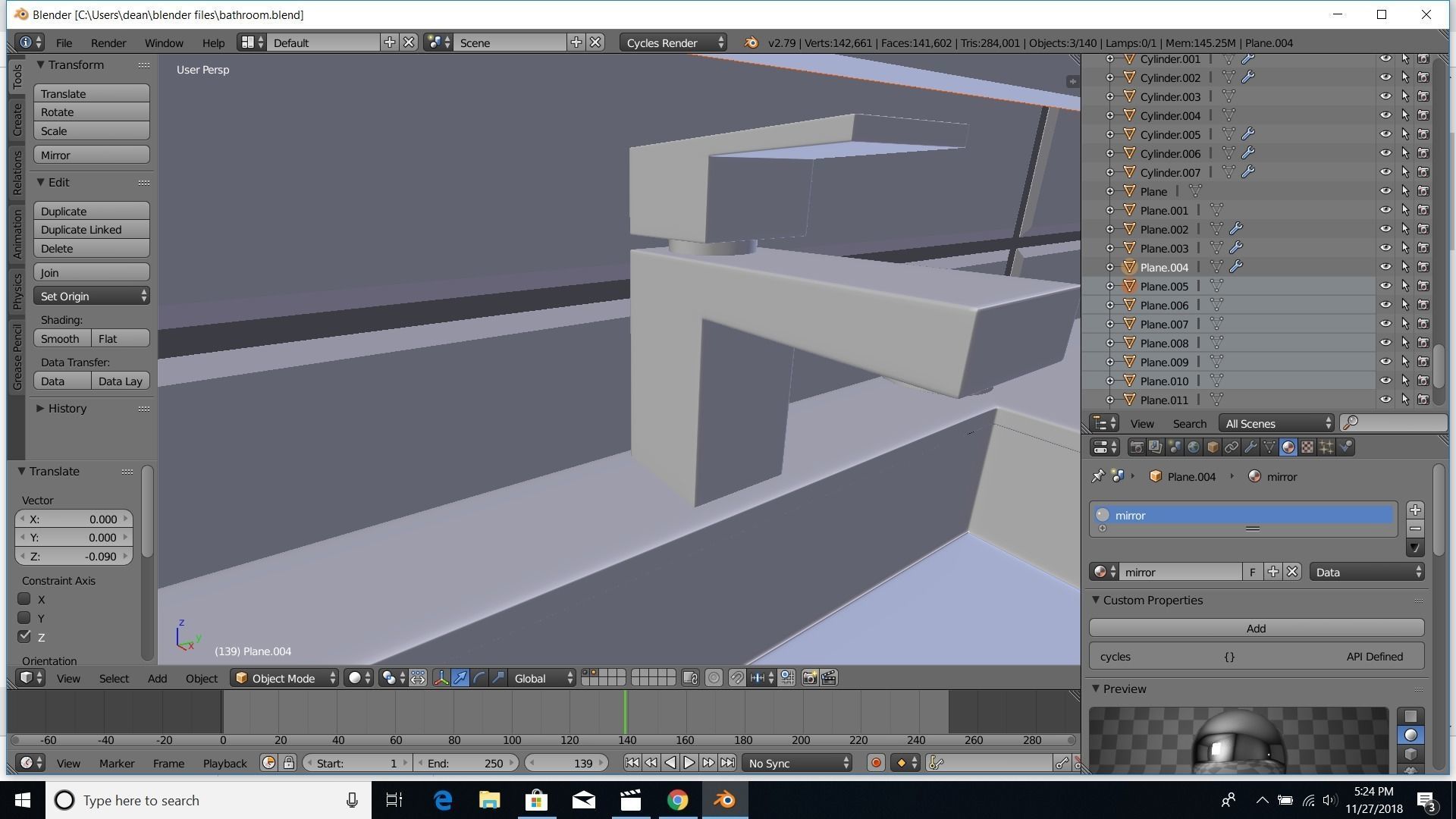 modern bathroom 3D model_10