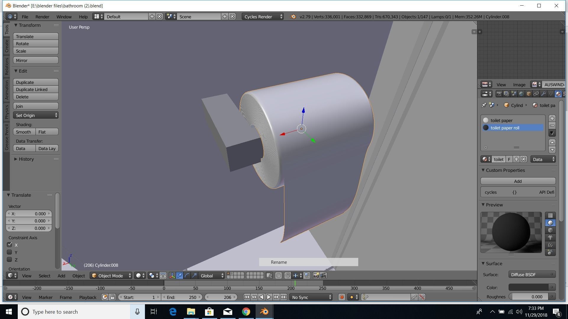 modern bathroom 3D model_31