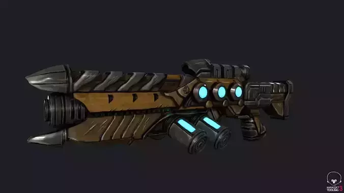 Stylized Handpainted Rifle