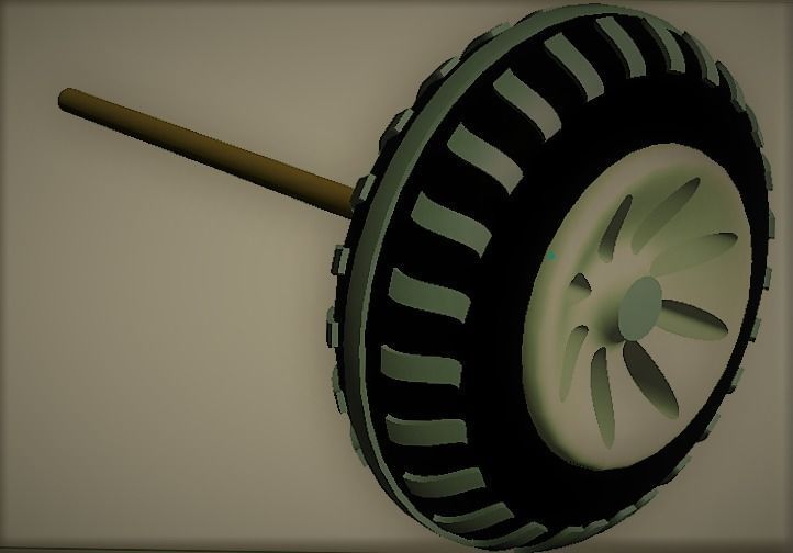 creo software making in tyar 3D model_2