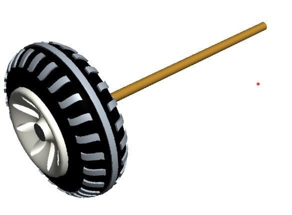 creo software making in tyar 3D model_4