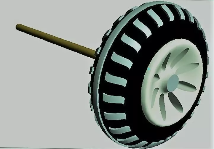 creo software making in tyar 3D model_0