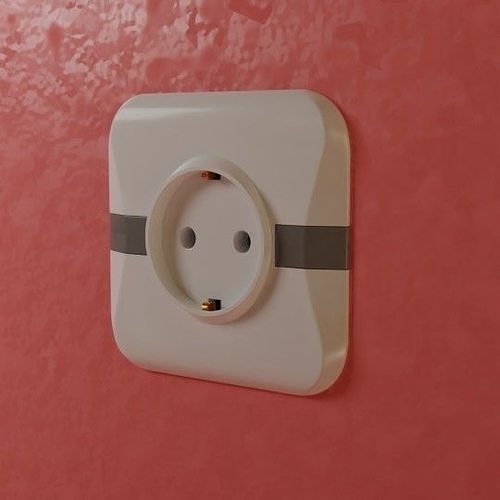 electric outlet Low-poly 3D model
