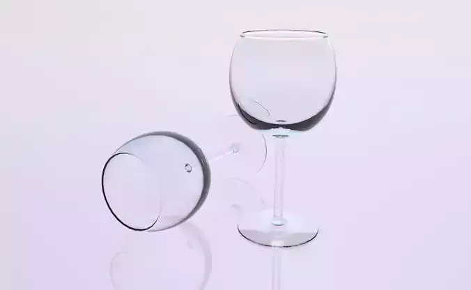 Crystal glass 3D model