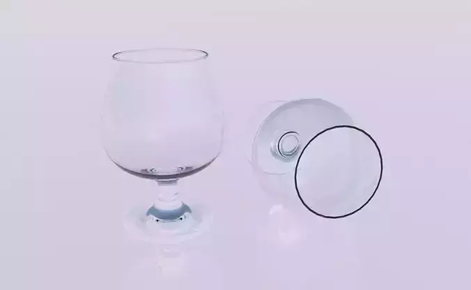 Crystal glass 3D model