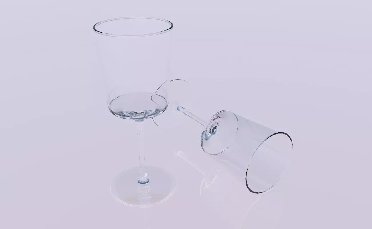 Crystal glass 3D model