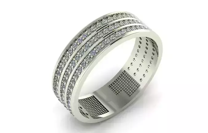 eternity band three line