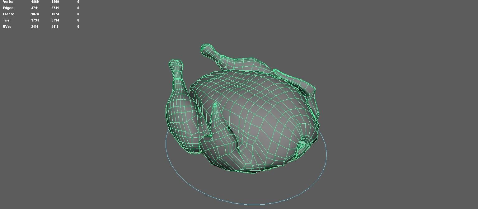 Chicken 3D model_1