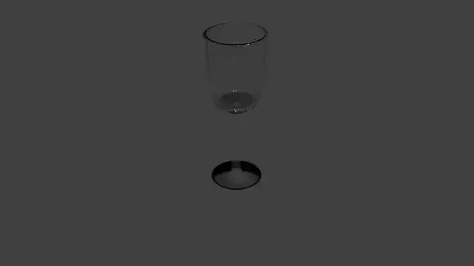 3D model of wine glass