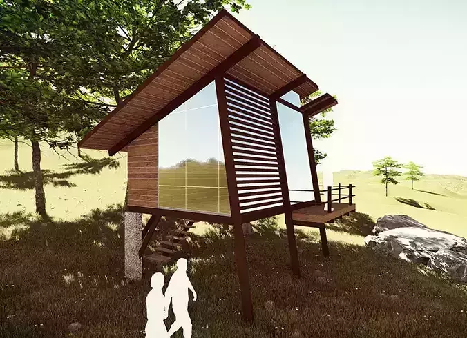 Tree Cottage 3D model