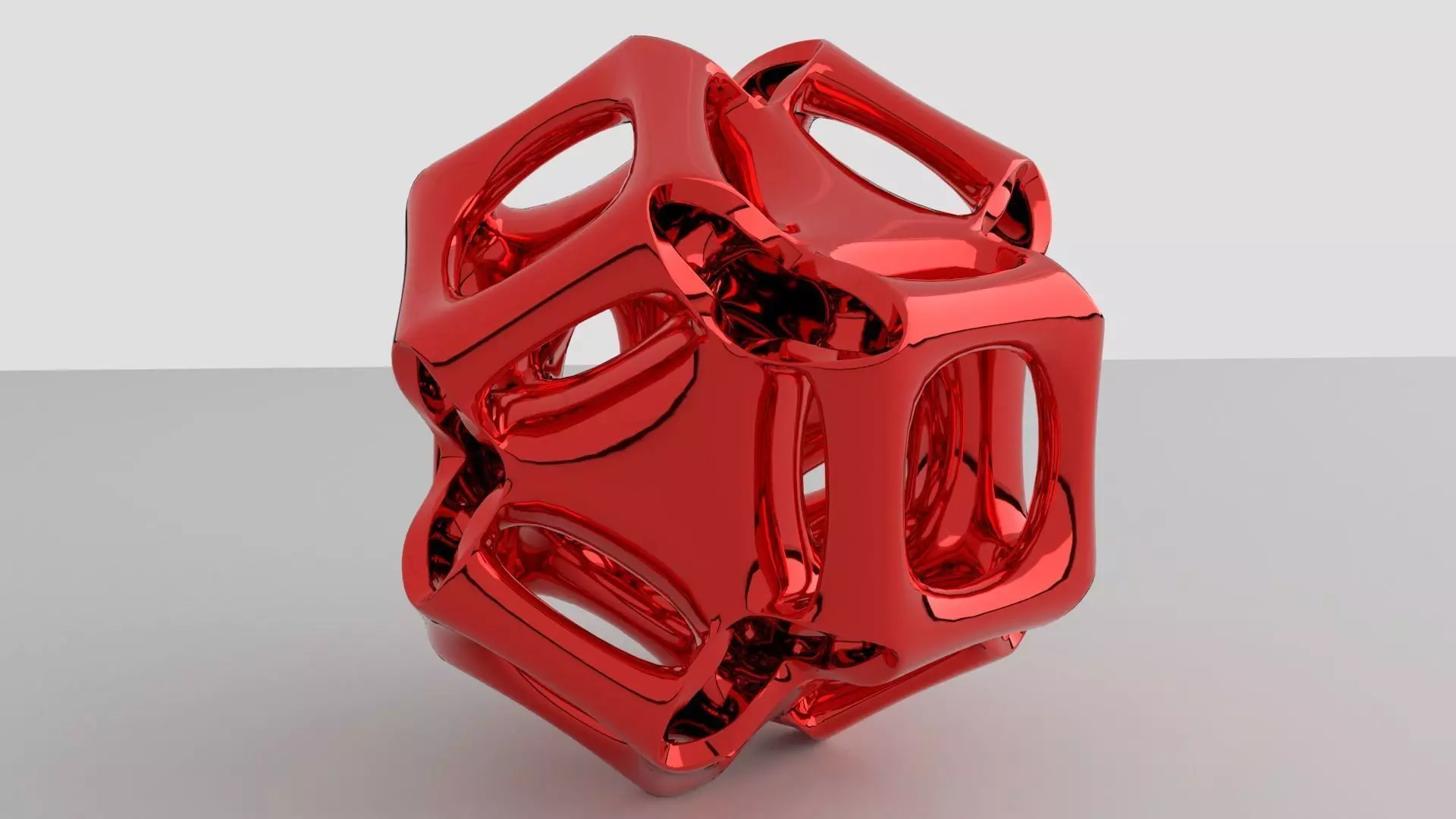 cubic gyroid 3D print model_0