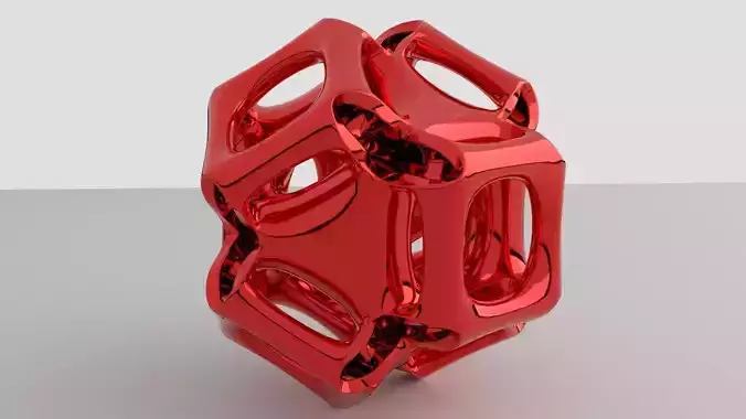 cubic gyroid 3D print model
